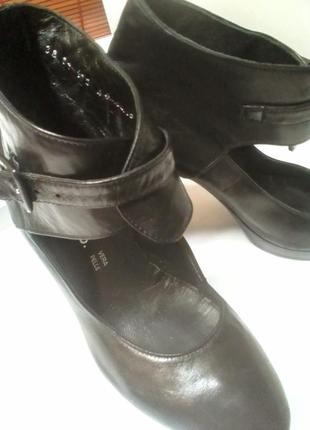 Ykx &amp; co (италия) кожаные туфли размер 40 (26,3-26,5 см)3 фото