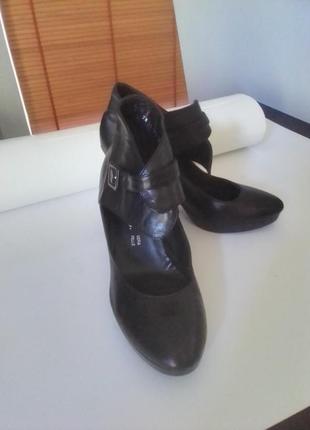 Ykx &amp; co (италия) кожаные туфли размер 40 (26,3-26,5 см)10 фото