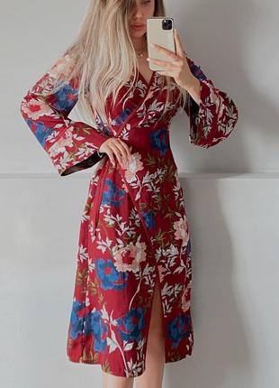 Розпродаж сукня boohoo кімоно міді на запах