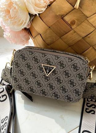 Сумка guess the snapshot bag dark silver7 фото