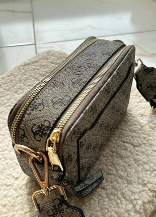 Сумка guess the snapshot bag dark silver3 фото