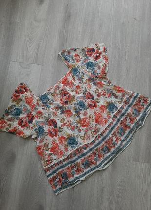 Хлопковая невесомая блуза 20 размер