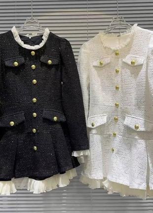 Твидовое платье