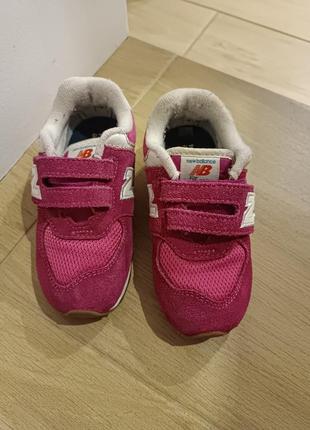 Дитячі кросівки new balance рожеві 25/26