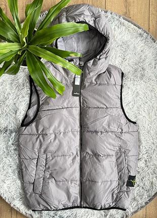 Знижка | розпродаж жилетка безрукавка stone island сірий