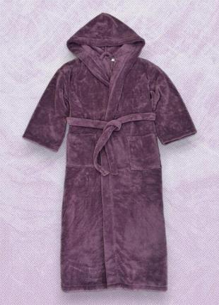 Халат женский теплый начес фуксия l, флисовый женский халат kayra x5