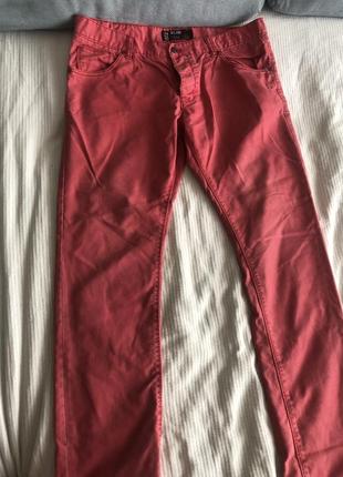 Чоловічі джинси червоні 36-38 xl