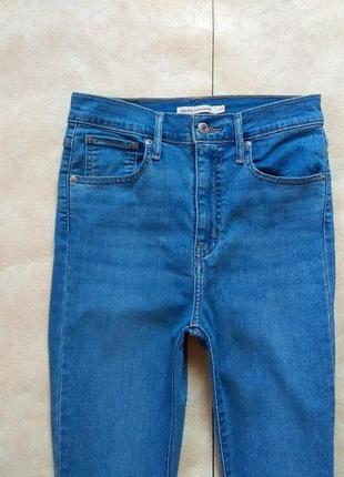 Брендовые джинсы скинни с высокой талией levis, 28 размер. оригиналы.4 фото