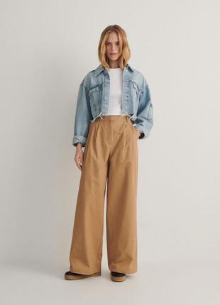 Брюки брючины палаццо в стиле h&m