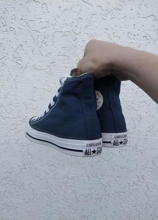 Оригінал • високі кеди converse chuck taylor all star hi navy blue6 фото