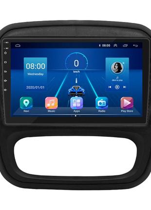 Штатна магнітола 9" lesko для renault trafic iii рестайлінг 2021-н.в. 6/128gb 4g wi-fi gps top рено 5 шт.