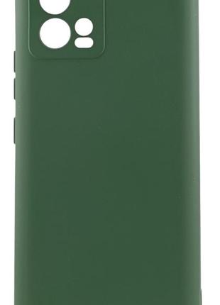 Чохол silicone case для motorola g72 бампер із мікрофіброю зелений