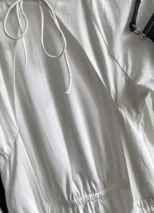 Котонова сукня з вирізом на спині4 фото