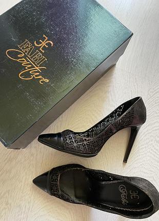 Кожаные туфли женские