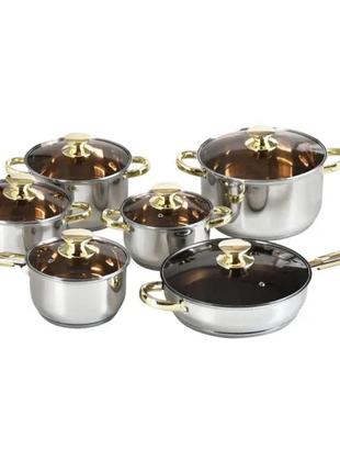 Набор кастрюль и сковородка