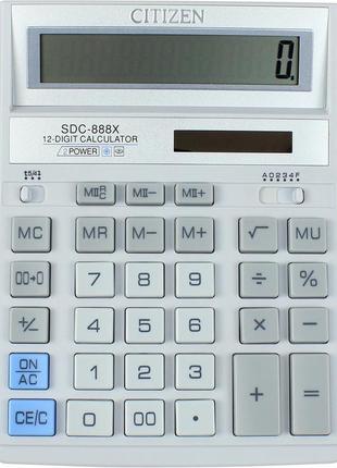 Калькулятор "citizen" Nosdc-888xwh бел. (12-розряд.8 фото