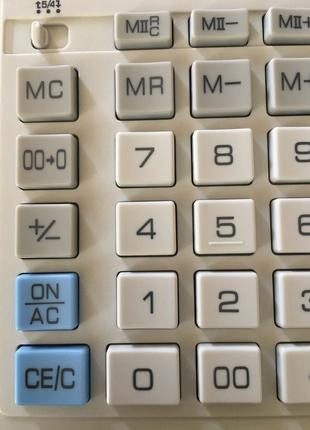 Калькулятор "citizen" Nosdc-888xwh бел. (12-розряд.4 фото