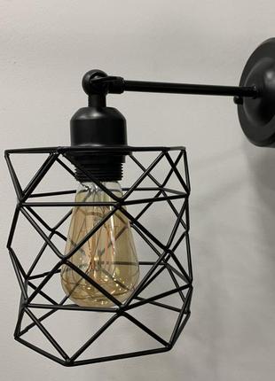 Черное бра (56-wpr105f-1 bk)