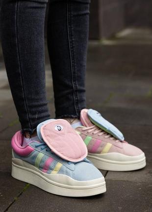 Р.36-40 кроссовки adidas campus x bad bunny moon pink ad0773 фото