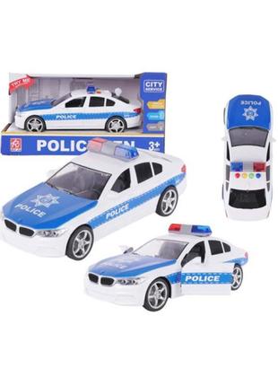 Машина "поліція" інерційна, озвучена, зі світлом, в коробці rj3370a