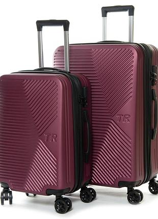 Дорожня валіза 2 шт abs-пластик fashion 804 red