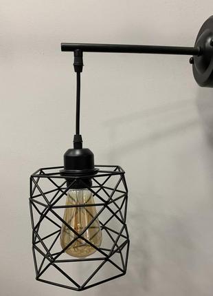 Черное бра (56-wpr105f2-1 bk)