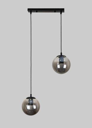 Черная подвесная люстра на 2 лампы (56-pr150f-2 bk+bk 350)