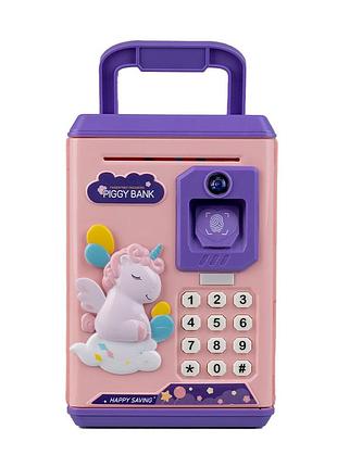Сейф скарбничка електронна дитяча музична з купюроприймачем кодовим замком та...