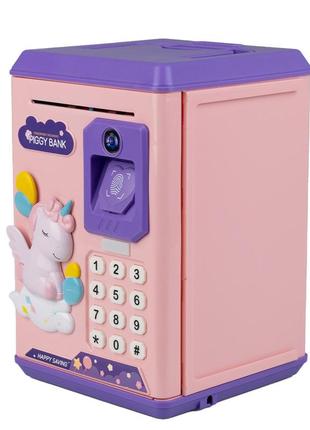 Сейф скарбничка електронна дитяча музична з купюроприймачем кодовим замком та...