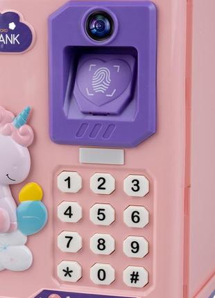 Сейф скарбничка електронна дитяча музична з купюроприймачем кодовим замком та...