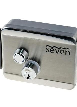 Замок электромеханический из хромированной стали seven el-7729