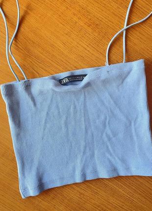 Топ на тоненьких бретельках zara