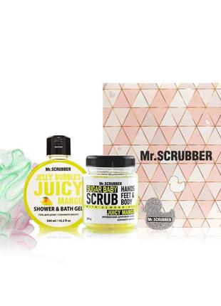Подарунковий набір доглядової косметики для тіла mr. scrubber juicy mango