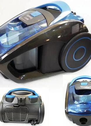 Контейнерний пилосос rainberg rb-652 3700w без мішка для сухого прибирання з турбощіткою