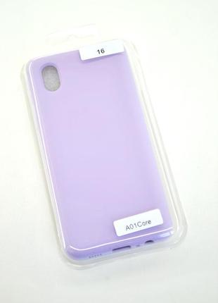 Чехол для телефона samsung a22(4g) silicone original full №16 lilac (4you)