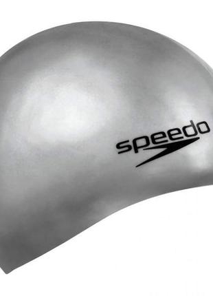 Шапка для плавання speedo silc moud cap au сріблястий уні osfm (8-709849086)