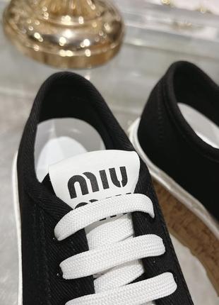 Кеды на толстой подошве miu miu2 фото