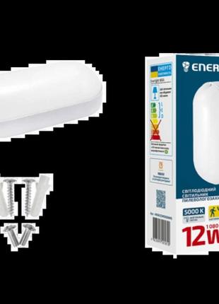 Світильник світлодіодний 12вт 5000к ip65 з датчиком руху enerlight nika