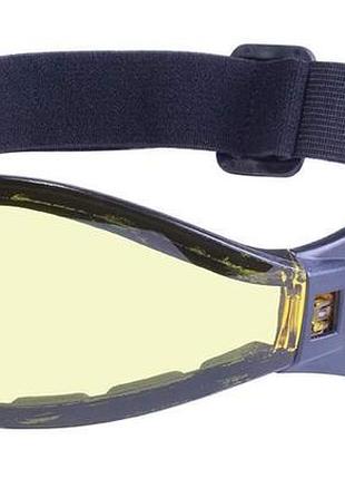 Окуляри захисні з ущільнювачем global vision z-33 (yellow) anti-fog, жовті