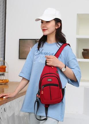 Сумка-рюкзак fashion red