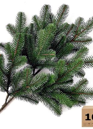 Гілка ялинки штучна lux 60 см зелена (упаковка 10 штук)