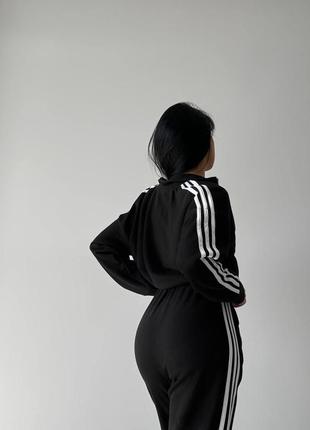 Костюм жіночий спортивний під adidas / костюм однотонний з полосками по сторонах / костюм жіночий якісна петля / є обмін / стильні новинки5 фото