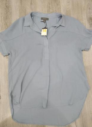 Розкішна блакитно волошкова блузка