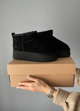 Черевики жіночі ugg brown ultra mini platform tech 39