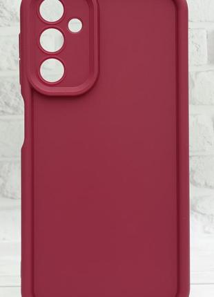 Чехол shock case для samsung galaxy m34 5g / m346 бампер силиконовый бордовый