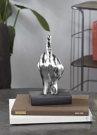 Креативная статуэтка средний палец fy серебро
