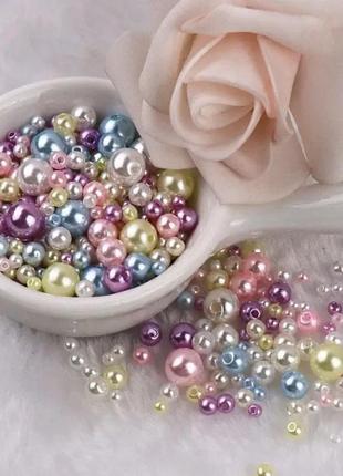 Акрилові намистини, акриловые бусины, разноцветные, різнокольрові, дешеві, дешевые