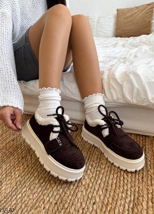 Черевики зимові сноубутси з хутром тедді чорні коричневі мокко бежеві 11330 11331 11332 11333