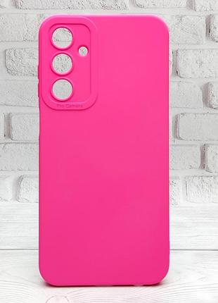 Чехол pro camera для samsung galaxy m34 5g / m346 бампер с микрофиброй розовый