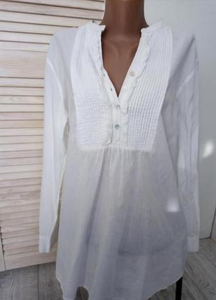 Рубашка белый хлопок